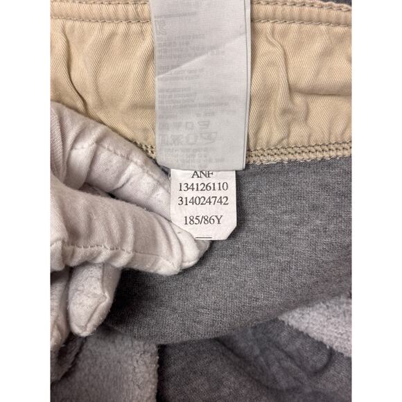 Vintage Abercrombie & Fitch Sweatpants Large Mens Heather Gray Varsity Y2K - Picture 10 of 10